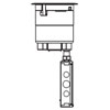 Evolution 8AT Series Recessed Assembly with Surface Style Cover