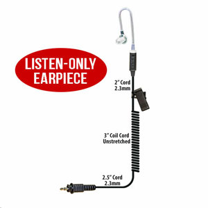 Listen Only Earpiece for VALOR