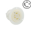 30 AMP, 120/208V, Non-Grounding Locking Flanged Outlet
