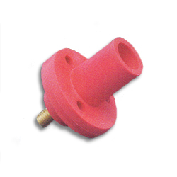 15 Series Taper Nose Panel Receptacle with Threaded Stud - Male