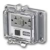 Panel-Safe 20A 125V, GFCI with In-Cabinet Receptacle and Cat 5e Ethernet Access
