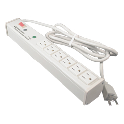 Legrand - Wiremold 20V/15A, 6 Outlets, Lighted Switch, 6' cord, Computer Grade Surge Protector