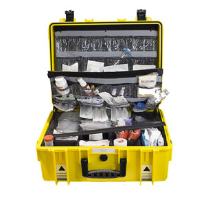 MedShield 200 Ems Case with Lid Organizer and Padded Divider