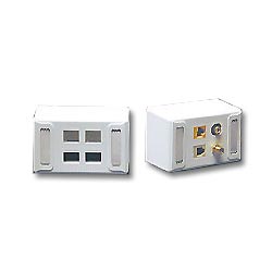 ICC 4-Port Universal Furniture Faceplate