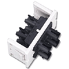 Flat Fiber Adapter CT Coupler with 2 Duplex ST Adapters (4 Fibers)