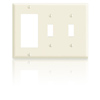 2-Toggle/1-Decora, 3-Gang Faceplate