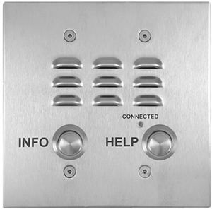 2 Button Double Gang Mounted VoIP Emergency Phone