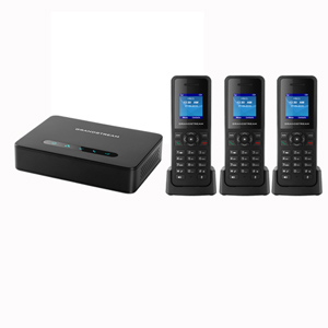 DECT VoIP System with Base and 3 Handsets