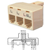 Bridge Tri-plex Splitter Adapter