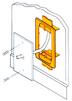 caddy, stud wall brackets, datacomm installation, datacomm support system