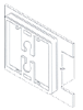 caddy, stud wall brackets, datacomm installation, datacomm support system