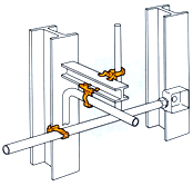 caddy, stud wall brackets, datacomm installation, datacomm support system