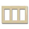 Decora Plus Snap-On 3 Gang Screwless Wallplate