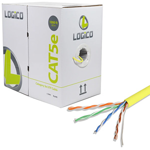 CAT5e 24AWG 4 Pair Solid Wire 1000ft
