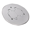 Brass or Brushed Aluminum Duplex Cover Plate