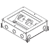 RFB9 Series A/V Four-Compartment Nine-Gang Floor Box