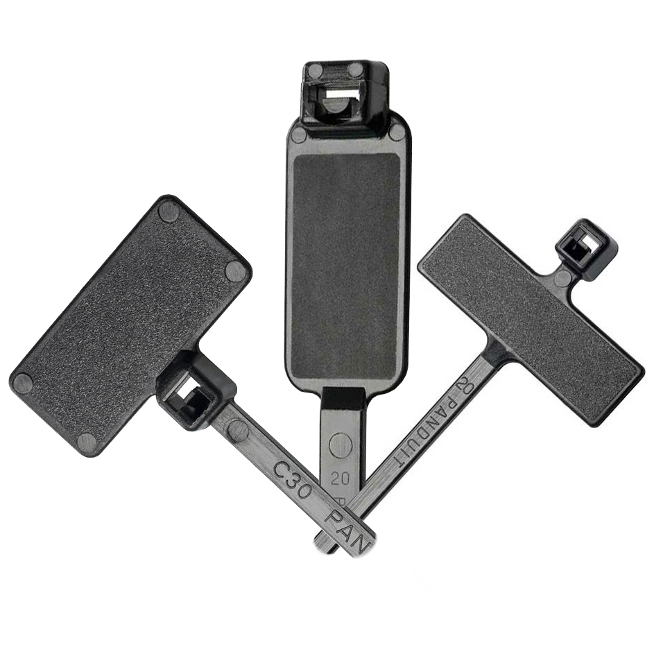 Pan-Ty PLF Series Weather Resistant Marker Tie, Black