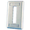 TracJack 3-Port Single Gang Plastic Faceplate