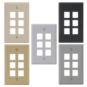 6-Port 1-Gang Faceplate