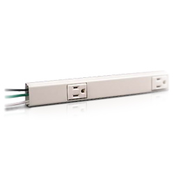Plugmold 2000 Series 3' Steel Power Strip with 6 Outlets