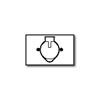 Flush Mount Outdoor Wallplate 1-Gang Self-Closing Lid
