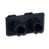FOB Bezel with 2 Duplex MT-RJ Adapters (4 Fibers)