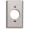 1-Gang Locking 1.60 Inch Dia. Device Receptacle Wallplate