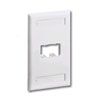 Mini-Com Classic Series Faceplate with Label and Label Cover
