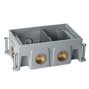 Legrand - Wiremold OmniBox Series Two-Gang Cast Iron Floor Box