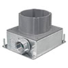 SystemOne Round, Multi-Service Floor Box - Stamped Steel with Non-Metallic Riser  for AV Applications