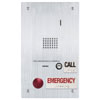 IS Series Stainless Steel Flush Mount Audio Door Station with Standard and Emergency Call Buttons