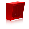 5x5 Surface Mount Box in Red Powder Painted Steel Finish