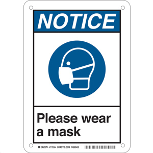 Please Wear a Mask Sign