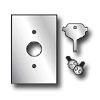 Stainless Steel Wallplate with Security Screws