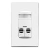 Dual Relay, No-Neutral, Multi-Technology Wall Switch Occupancy Sensor