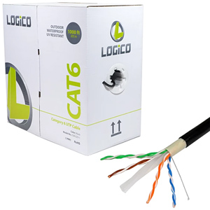 Cat6 UTP Outdoor Network Cable Direct Burial 550MHZ 23AWG