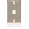Versatap VoIP Stainless Steel Flush Faceplate 1 port