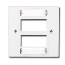Single Gang MAX British Faceplate for 6 MAX Module