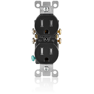 Duplex Receptacle 15 Amp, 125 Volt, NEMA 5-15R