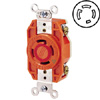 30 AMP, 480V, V-0-MAX Single Flush Receptacle with Isolated Ground
