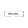 Splice Tray for 12 Single-Fiber Heat-Shrink Fusion Splices - Type 2S