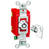 20 Amp 120-277 Volt AC Industrial Barrel Key Locking Four Way Switch