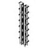 Seismic Frame Two-Post Rack Vertical Cabling Section