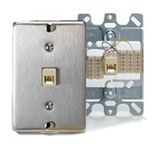 Stainless Steel Wall Phone Jack