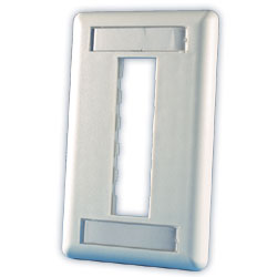 Legrand - Ortronics TracJack 3-Port Single Gang Plastic Faceplate