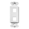 2-Port Decorator Outlet Strap