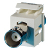 Keystone BNC  Module, 180 Degree Exit,  F/F,  50 ohm