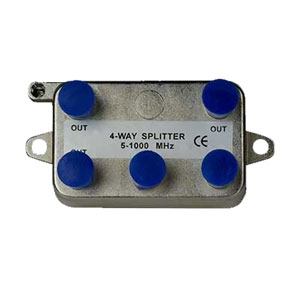 4 Way Vertical Coax Splitter (2 GHz)