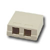 Versatap Duplex Surface Mount Faceplate