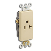 Decora Plus Single Back and Side Wired Self-Grounding Receptacle NEMA 6-20R